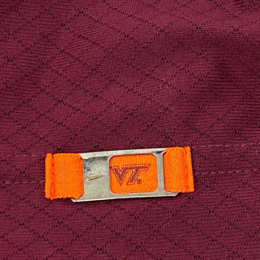 Virginia Tech Hokies Shirt Men's 3XL Maroon‎ Nike Dri-Fit VT Short Sleeve Polo